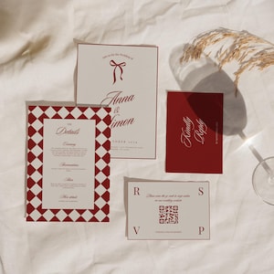 Invitación de boda con dinero antiguo, invitación vintage, invitación de boda con tarjeta RSVP, invitaciones de boda retro, invitación de boda de lujo