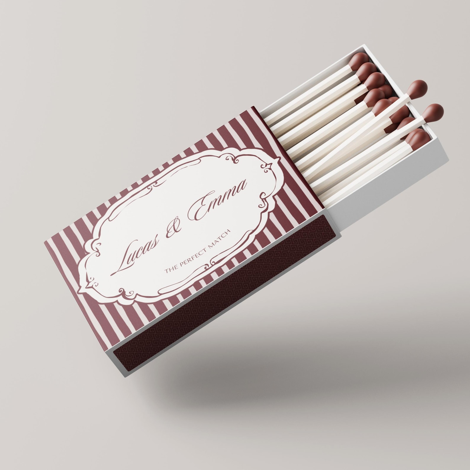Customizable Matchbox Customizable Wedding Matchbox Template Custom Matchbox Label Favors ...