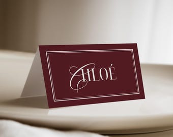 Oud geld bruiloft plaatskaart retro bruiloft naamkaartsjabloon gast naamplaatje bruiloft tafel naamkaart couvert bruiloft tafeldecor