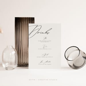 Hochzeit Getränkekarte Vorlage Getränke Menü Bar Getränkekarte Hochzeit Drink Menu Hochzeit Getränke Schildvorlage Hochzeit Menükarten Canva