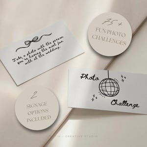 Modèle de carte de mariage Défi photo de mariage I Spy Jeux photo pour mariage Modèle de partage de code QR pour photo de mariage Modèle de code QR pour photo de mariage