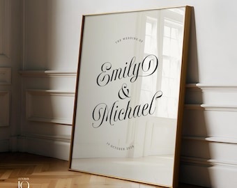 Retro Wedding Welcome Sign Old Money Welcome Sign Vintage Wedding Entrance Sign Retro Wedding Welcome To Our Wedding Sign