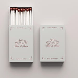 Customizable Wedding Matchbox Template Custom Matchbox Label Favors Perfect Match Perfect Match Matchbox Wedding Favors Matches