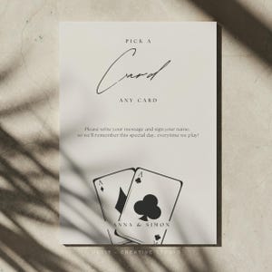 Spielkarten Gästebuch Hochzeit Pick A Card Schild Hochzeit Spielkarten Gästebuch Gästebuch Schild Hochzeit Hochzeitsgästebuch Schild