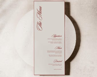 Old Money Wedding Menu Template Retro Wedding Menu Template Vintage Wedding Menu Template Elegant Wedding Menu Template Wedding Dinner Menu