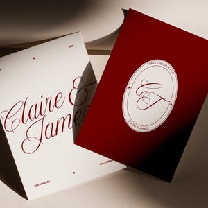 Old Money Wedding Save The Date with Monogram Vintage Save The Date Hollywood Wedding Retro Save The Date Template Wedding Logo