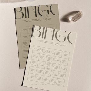 Gioco del bingo per matrimoni Trova l'ospite Bingo Bridal Shower Giochi per matrimoni Download immediato Giochi del bingo per matrimoni stampabili fai da te