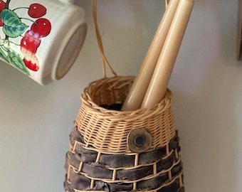 Woven Hanging Basket with Stars - Magical