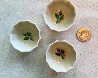 Set of Three Tiny Porcelain Ring Dishes
