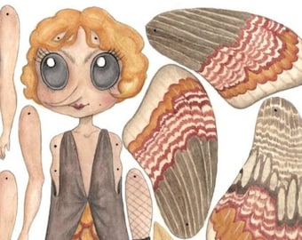 Moly the Moth Paper Doll Kit