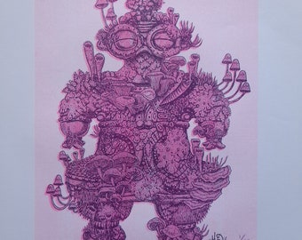 Shaokoki Dogu- Risograph Print A3