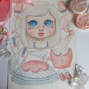 Blythe Paper Doll Kit - Three Options