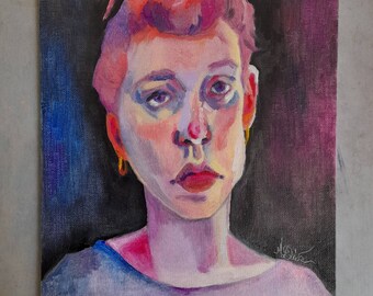 Portrait in Glowing Mauve - Studio Sale