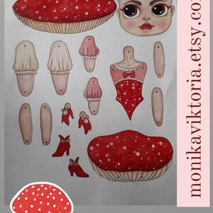 Toadstool Paper Doll Kit image 2