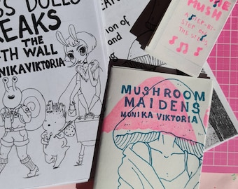 Selezione di mini zine artistiche