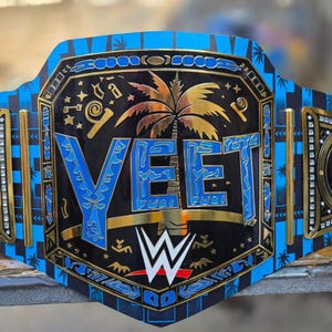 YEET Heavyweight Wrestling Championship Belt Title Replica Belt 2MM
