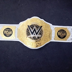 Custom WWE Rhea Ripley Championship Belt | Replica World Champion Wrestling Title | Collectible Wrestling Memorabilia | WWE Fan Gift