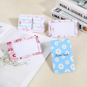 Personalised Badge Holder – ID & Card Holder, Name Badge and Protector  Teacher Gifts, Office Gift, School Season Tag, Customized Holder
