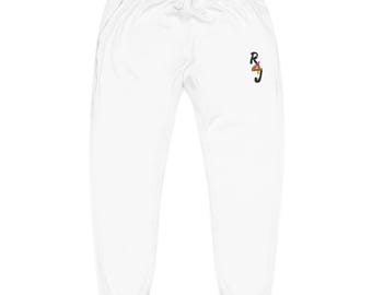 Pantalon de survêtement avec initiales florales brodées colorées | Pantalon de jogging à monogramme