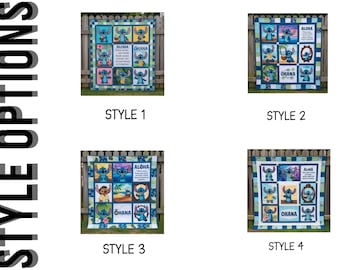 Stitch Quilt, Fleece Blanket, Sherpa Blanket Perfect Gift For Fans