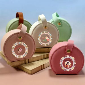 Joyero personalizado para el Día de la Madre, estuche de viaje de cuero personalizado, joyero con nombre para ella, regalo de dama de honor, organizador de joyas