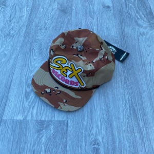 Chrome Hearts CH Cord´s Strapback Cap Trucker Hut Hollywood Flat Peak Hype Streetwear - Beige Camo