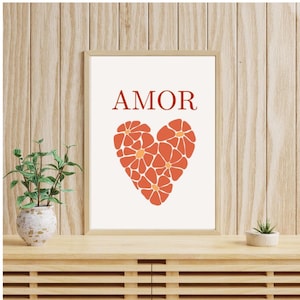 Minimalist poster - LOVE - Digital printable poster - Digital printable poster - Digital art