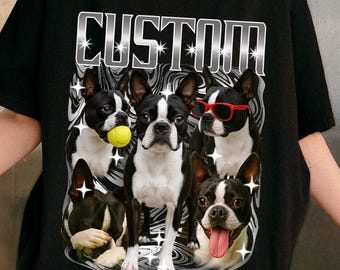 Doberman Dad Custom Photo Hoodie, Sleek Guard Personalized Graphic Crewneck — Fur Baby Hoodie Tshirt