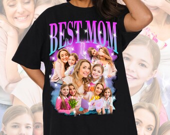 Camiseta personalizada con foto de mamá chef, camiseta gráfica de cocina para madres amantes de la gastronomía.