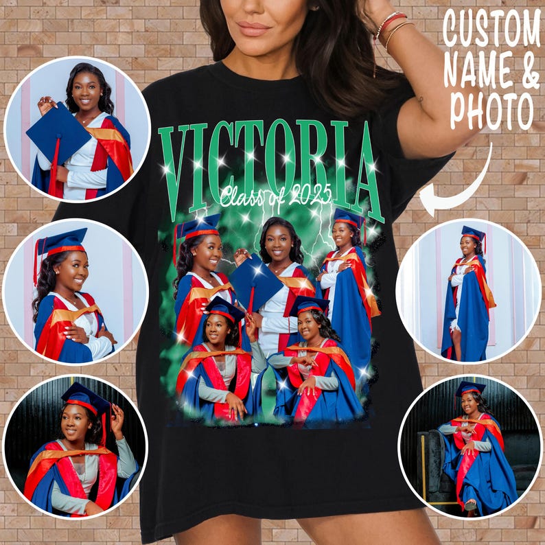 Custom RN BSN Graduate Photo Shirt 2026, Senior Graduation Pullover Tee ...