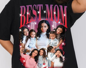 Sudadera con capucha personalizada para mamá militar, camiseta gráfica patriota para madre militar — Sudadera con capucha para madre