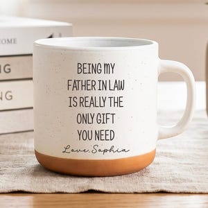 Tazza personalizzata per il suocero, tazza da caffè in ceramica personalizzata, regalo per la festa del papà, regalo per il suocero, tazza personalizzata per papà, regalo per la tazza da caffè, regalo per il papà
