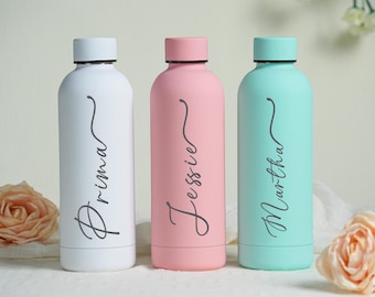 Personalized Stainless Steel Water Bottle, Personalized Beach Tumbler Custom Insulated Water Bottle Personalized Gift Christmas Gift For Her