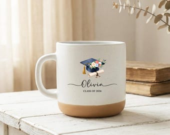 Personalized Graduation Mug, Class Of 2026 Name Mug, Custom Grad Gift For Her, Senior Keepsake Cup