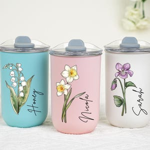 Personalized Stainless Coffee Cup,Stainless Steel Travel Mug,Bridesmaid Proposal Gift, Wedding Gift For Her,Stainless Steel Bottle