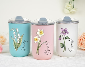 Personalized Stainless Coffee Cup,Stainless Steel Travel Mug,Bridesmaid Proposal Gift, Wedding Gift For Her,Stainless Steel Bottle