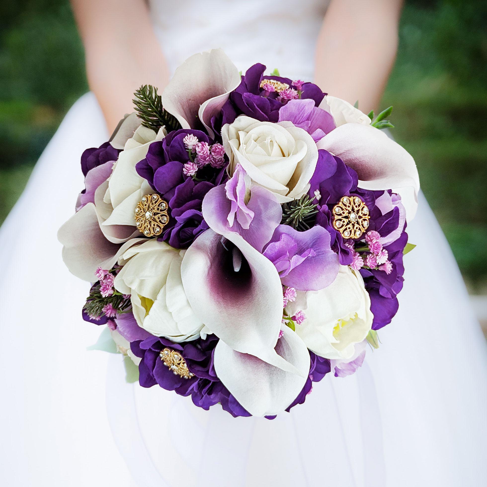 Dark purple bouquet - Etsy México, image size:1960x1960