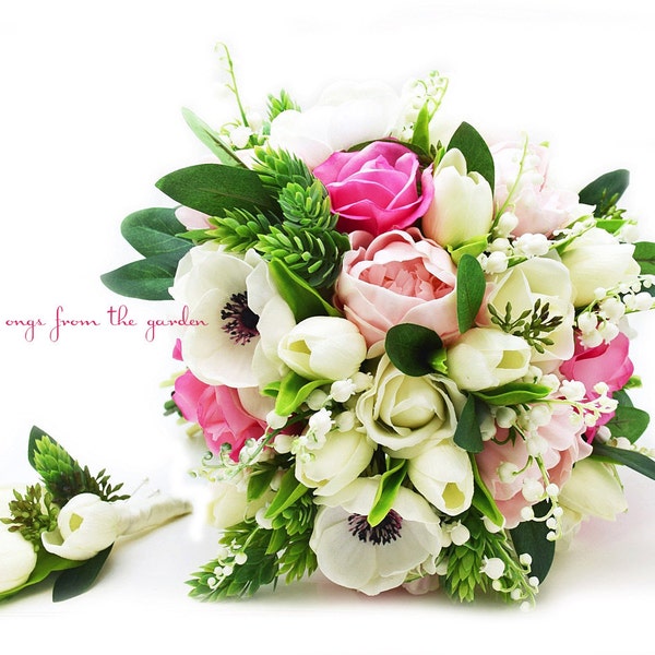 Real Touch Bouquet Etsy