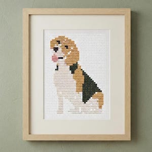 Beagle Cross Stitch Pattern - Digital PDF Download