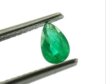 Natural Emerald Pear Cut Gemstone (5.50 X 3 mm)