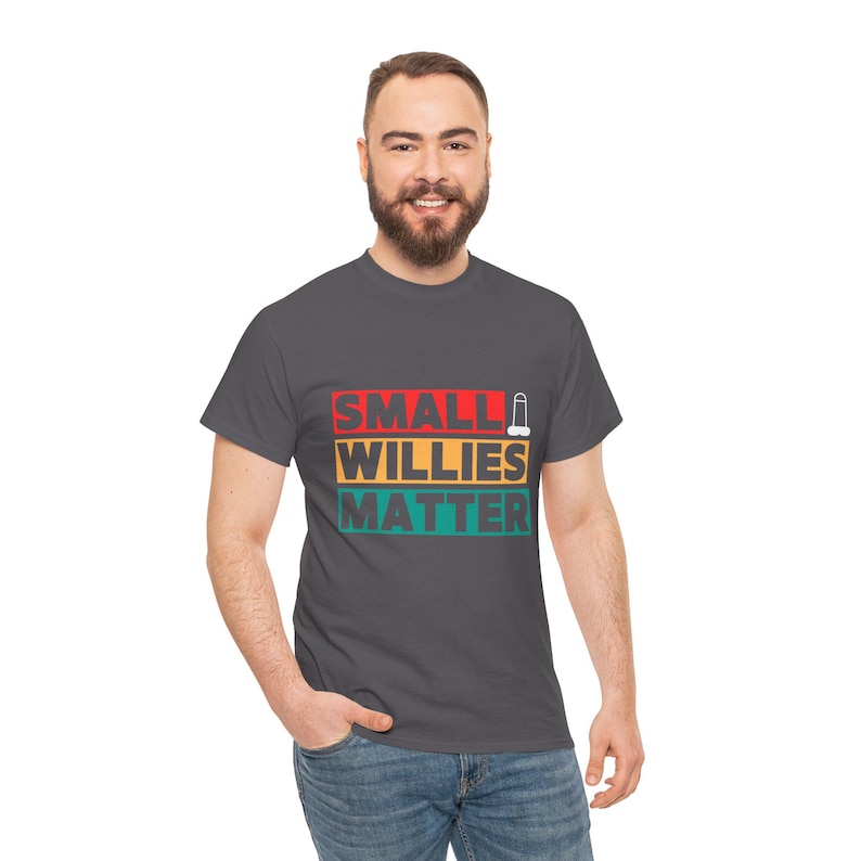 Small Willies Matter T-Shirt | Funny Stag Do T-Shirt | Lads Holiday Banter Tee | Rude Gift for Him image 3