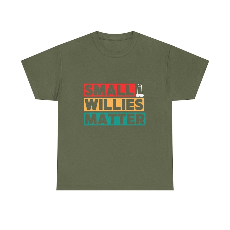 Small Willies Matter T-Shirt | Funny Stag Do T-Shirt | Lads Holiday Banter Tee | Rude Gift for Him image 7