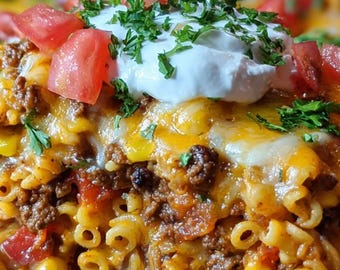 Receta de cazuela de tacos de Emily: Comida con queso y para toda la familia (Descargar)