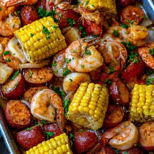 Sheet Pan Shrimp Boil Recipe Digital Download Printable PDF