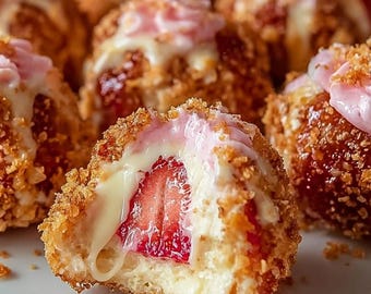 Strawberry Cheesecake Crunch Bites Recipe: Digital Download Printable