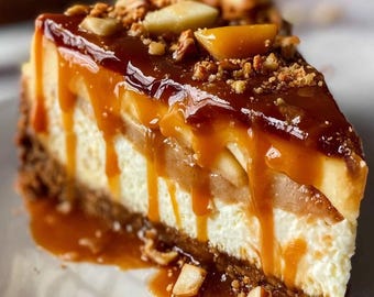 Receta de tarta de queso con manzana y caramelo: un postre otoñal de lujo (PDF descargable)