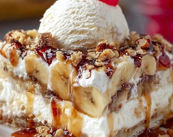 Receta de postre de banana split sin horno (PDF descargable)