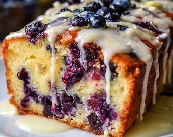 Receta de pastel de yogur y arándanos: pastel fácil y descargable