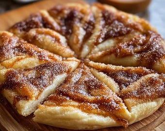 Receta de pizza con azúcar y canela: Postre de medialuna (PDF descargable)
