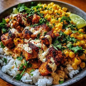Best Recipe For Street Corn Chicken Rice Bowl – Easy & Flavorful Dinner Recipe Download PDF